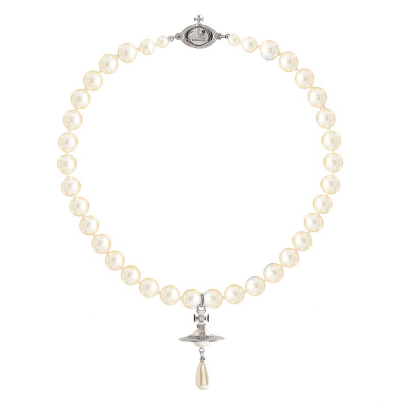 Vivienne Westwood One Row Pearl Drop Choker image number 0
